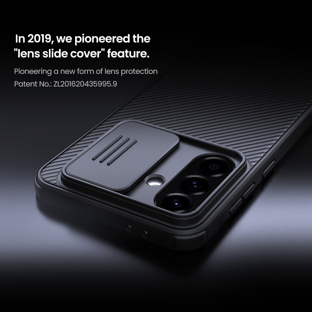 Nillkin Samsung A56 Slide Cover Lens Protection,Four-corner Airbag Phone Case CamShield Pro Series