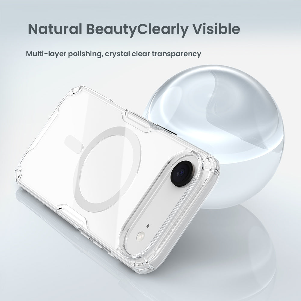 Nillkin iPhone 17 系列 MagSafe內置磁吸四角氣囊邊框加厚TPU+PU背板防摔手機保護殼本色Pro系列