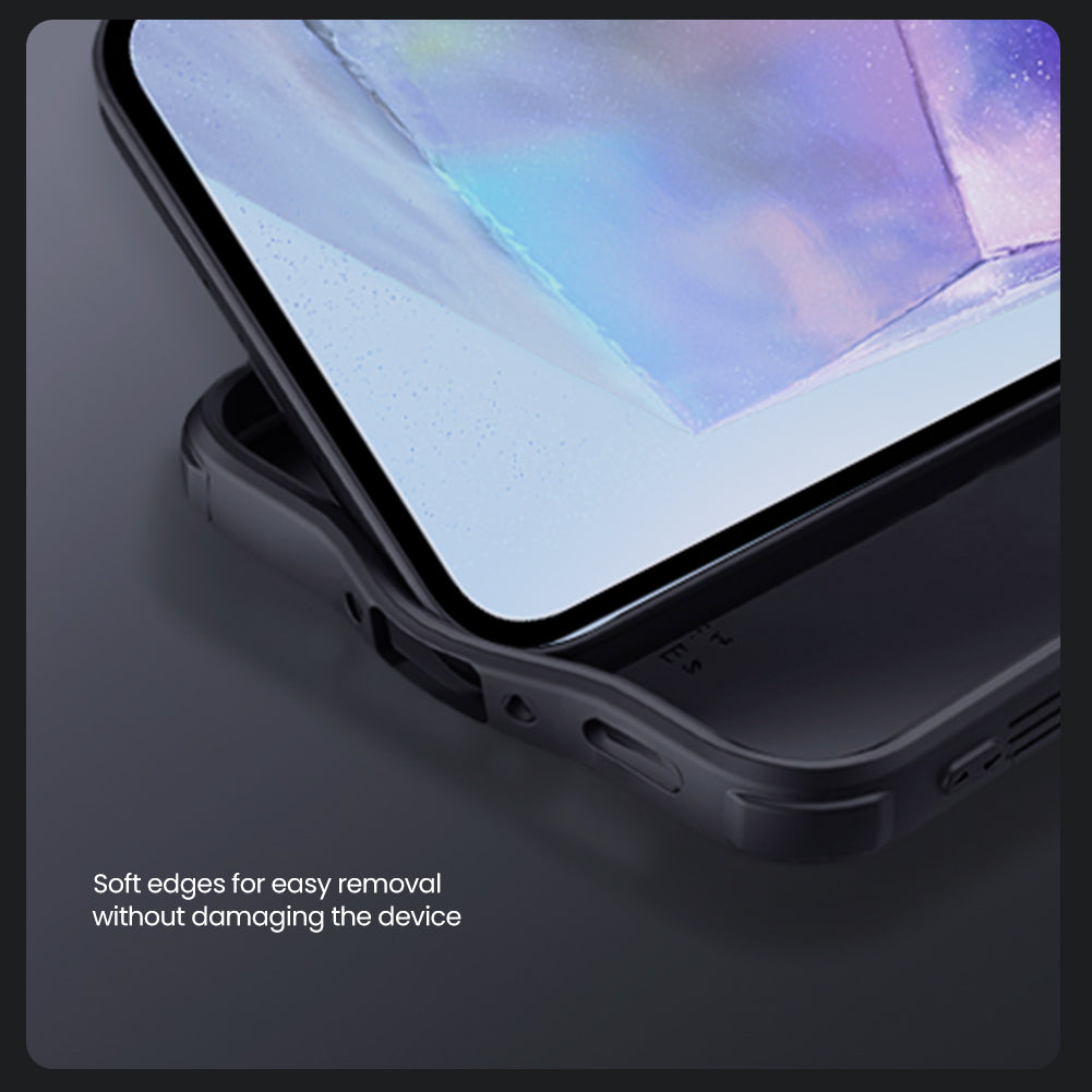 Nillkin Samsung A56 Slide Cover Lens Protection,Four-corner Airbag Phone Case CamShield Pro Series