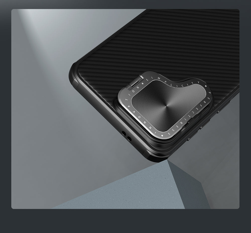 Nillkin Samsung S24 Series Phone Stand/Lens Cover 2 in 1,Built-in magnetic function,Four-corner Airbag,Anti-Slip Phone Case