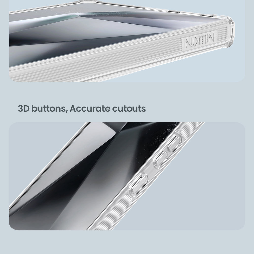 Nillkin 三星S25 系列內置磁吸 四角氣囊邊框加厚TPU+PC背板防摔手機保護殼本色Pro系列