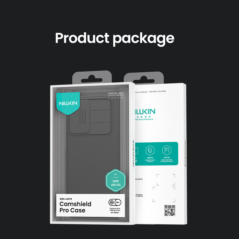 Nillkin Samsung A56 Slide Cover Lens Protection,Four-corner Airbag Phone Case CamShield Pro Series