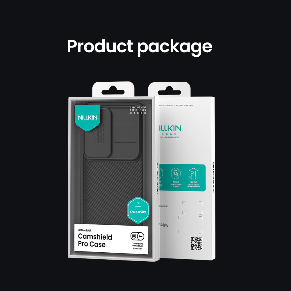 Nillkin Samsung S26 Series Slide Cover Lens Protection,Four-corner Airbag Phone Case CamShield Pro Series