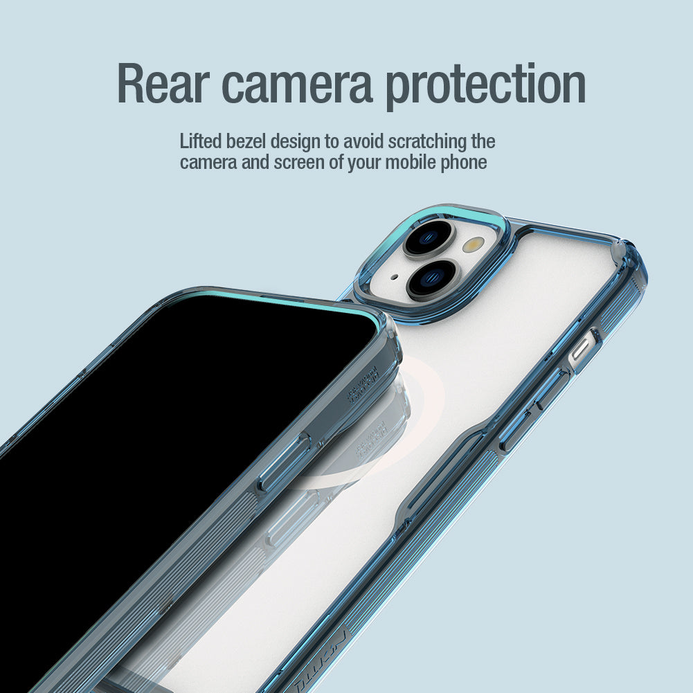 Nillkin iPhone 15 系列 MagSafe內置磁吸四角氣囊邊框加厚TPU 亞克力背板防摔手機保護殼本色Pro系列