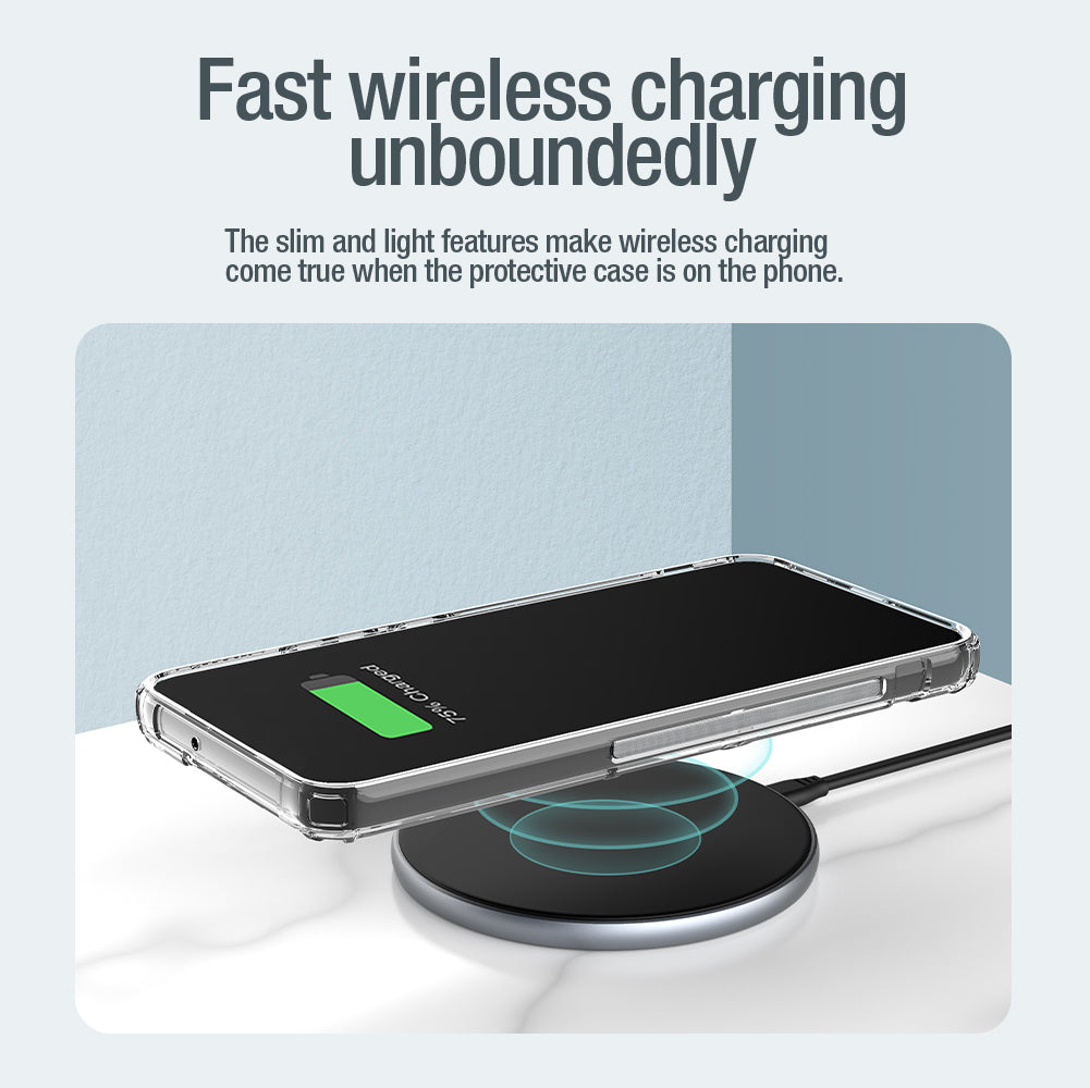 Nillkin iPhone 15 系列 MagSafe內置磁吸四角氣囊邊框加厚TPU 亞克力背板防摔手機保護殼本色Pro系列