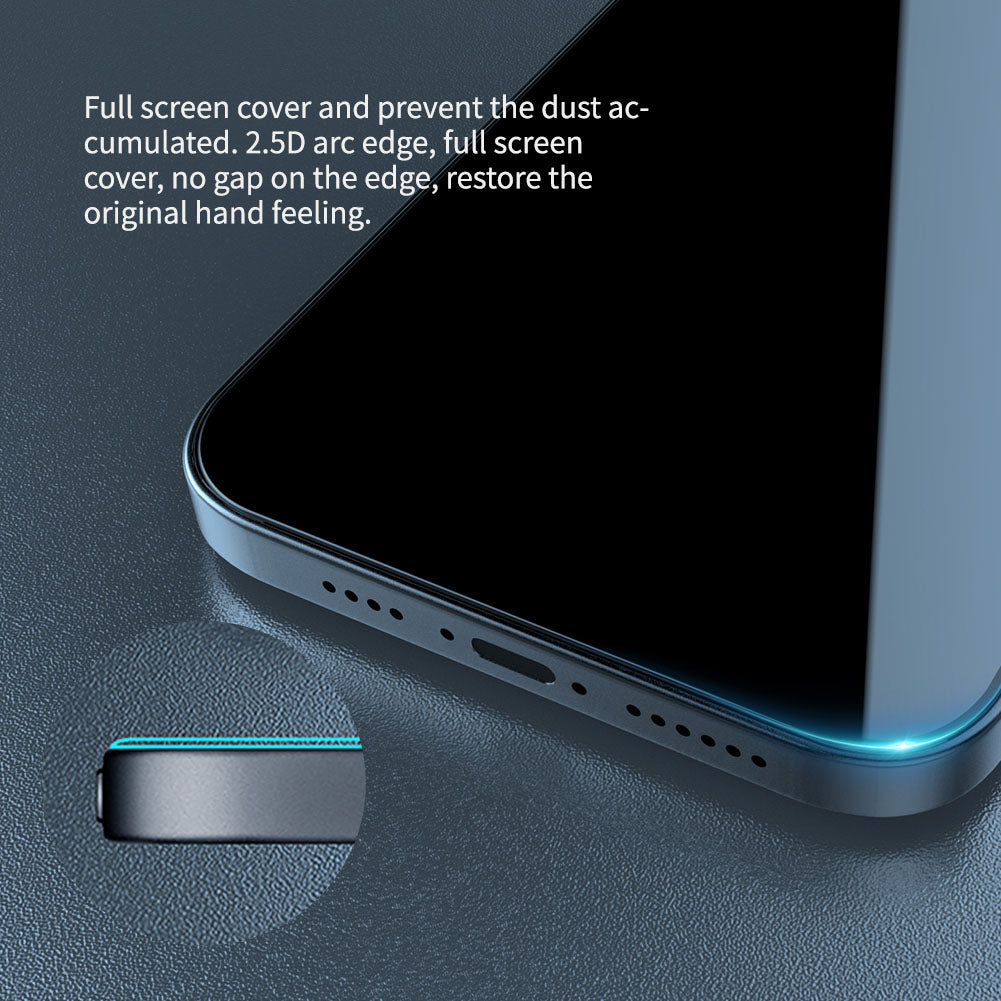 Nillkin iPhone 15 系列日本AGC玻璃防偷窺防刮防指紋防炫光2.5D 9H HD高清鋼化玻璃屏幕保護貼 加送貼膜神器
