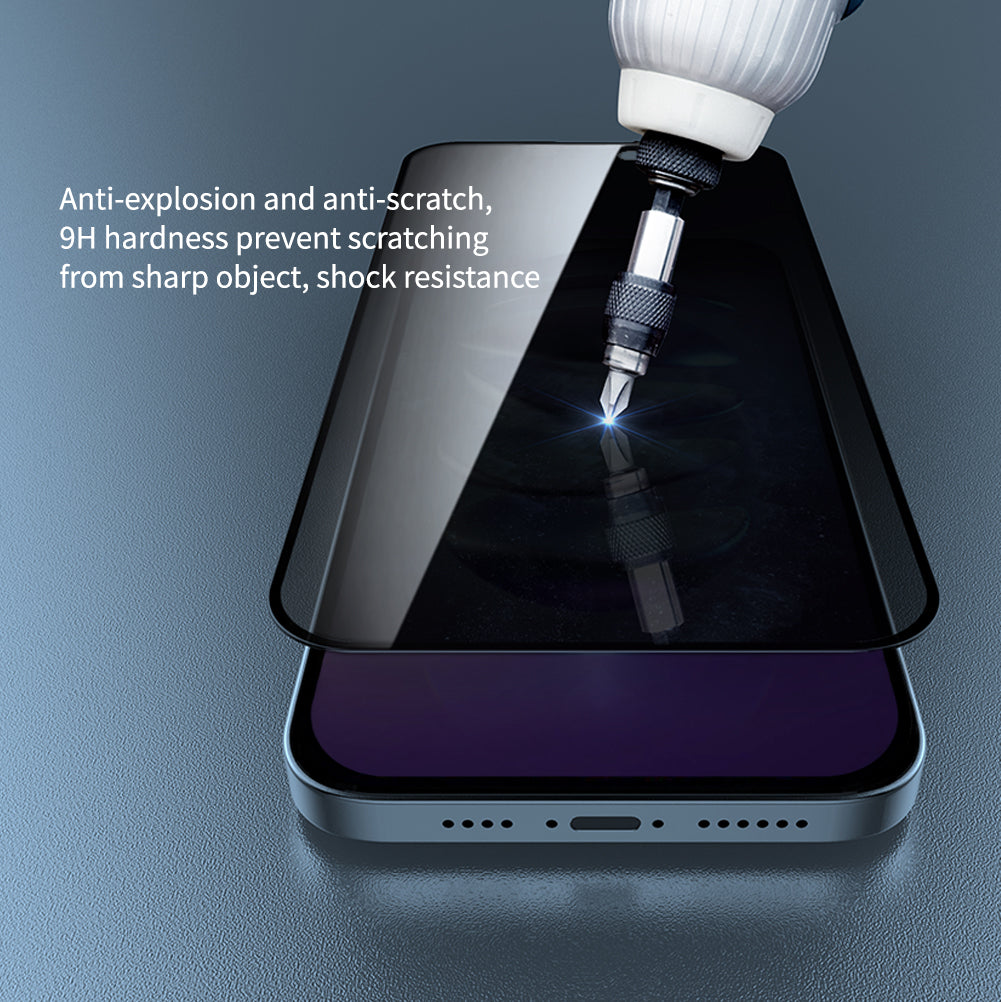 Nillkin iPhone 15 系列日本AGC玻璃防偷窺防刮防指紋防炫光2.5D 9H HD高清鋼化玻璃屏幕保護貼 加送貼膜神器