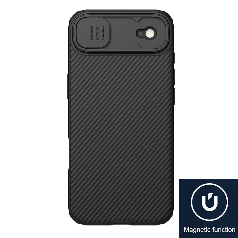 Nillkin iPhone 17 系列 MagSafe內置磁吸/鏡頭滑蓋保護/四角氣囊防摔手機保護殼黑鏡Pro系列