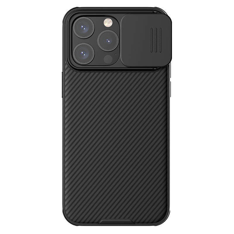 Nillkin iPhone 15 系列 MagSafe內置磁吸/鏡頭滑蓋保護/四角氣囊防摔手機保護殼黑鏡Pro系列