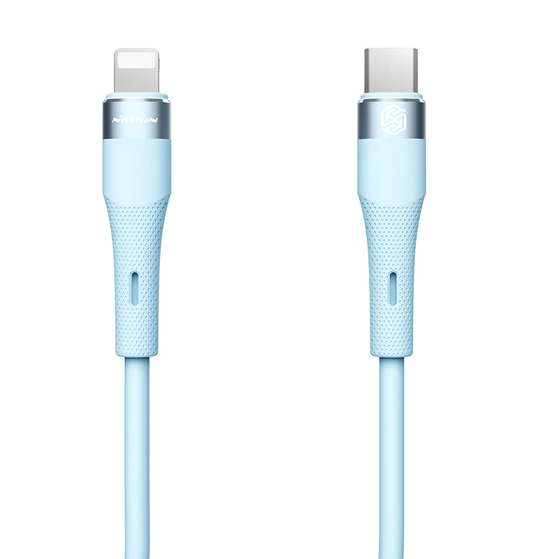 Nillkin PD27W Type-C 轉 Lightning 液態硅膠 1.2米快充數據線
