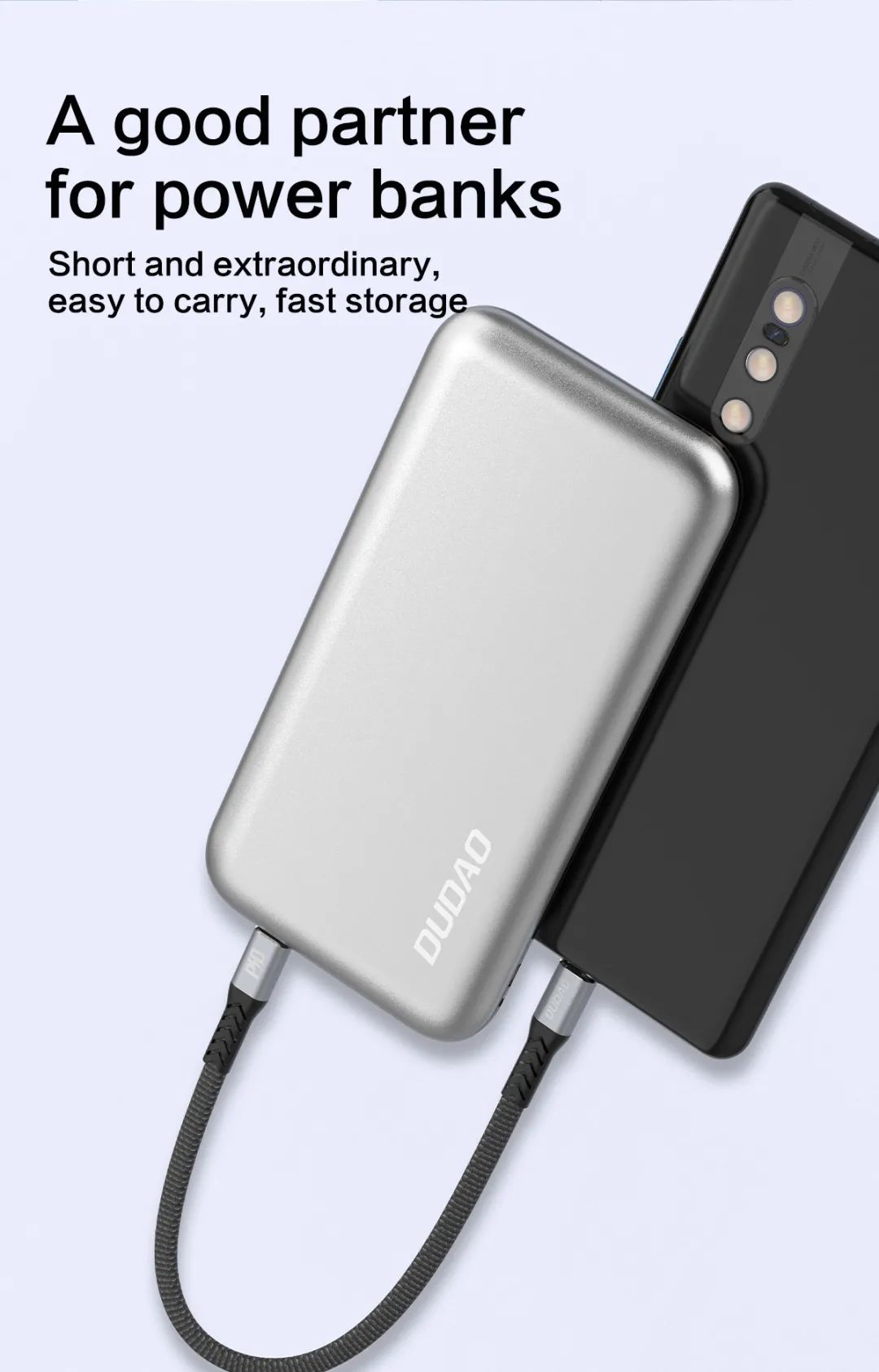 Dudao PD100W Type-C 轉 Type-C 23cm 疾速充電線 L10C