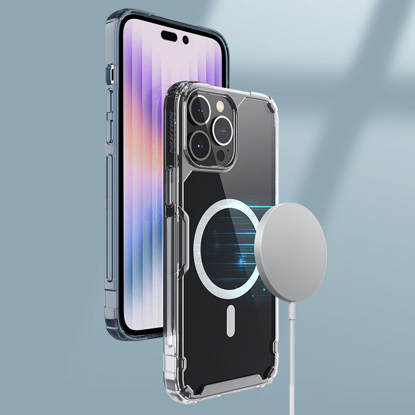 Nillkin iPhone 15 系列 MagSafe內置磁吸四角氣囊邊框加厚TPU 亞克力背板防摔手機保護殼本色Pro系列