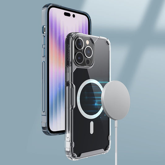 Nillkin iPhone 15 系列 MagSafe內置磁吸四角氣囊邊框加厚TPU 亞克力背板防摔手機保護殼本色Pro系列