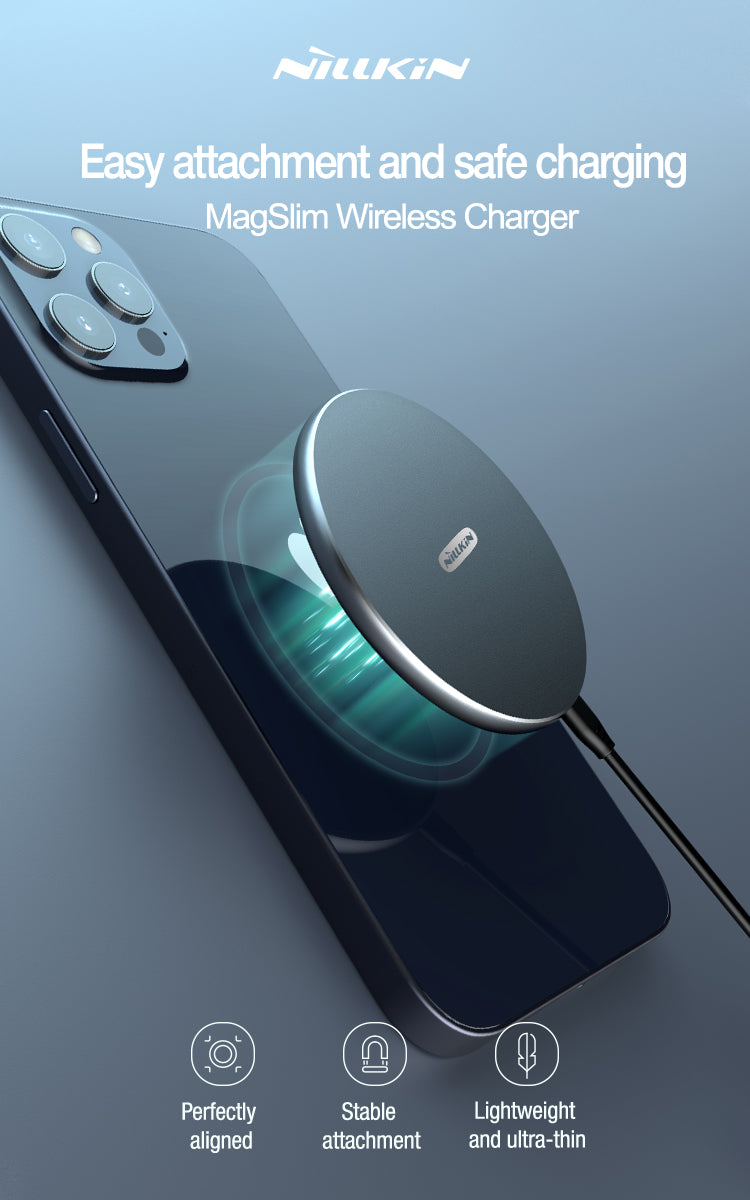 Nillkin MagSafe磁吸無線充電器 5mm超薄鏡面