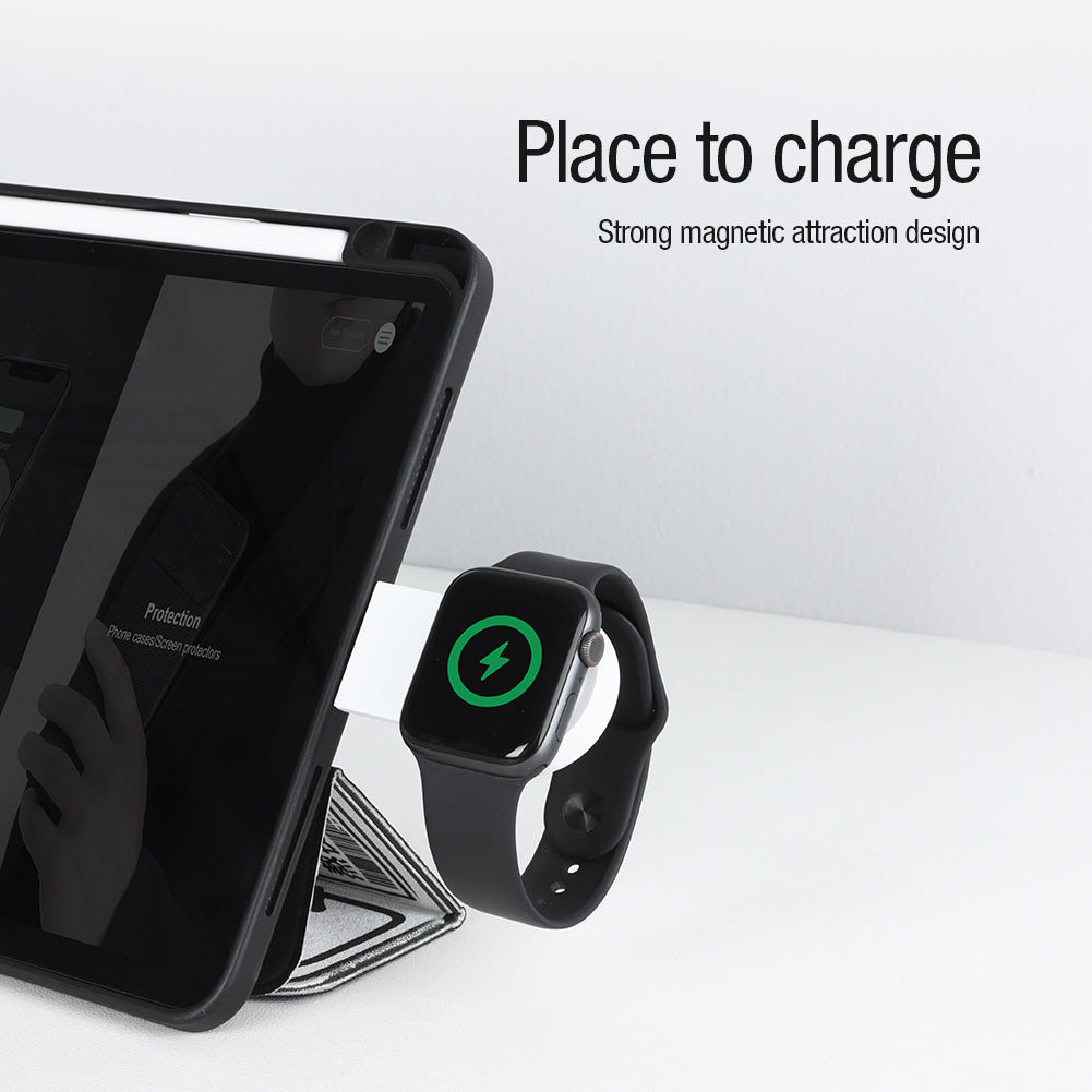 Nillkin Apple Watch MFi官方認證 磁吸無線充電器 超輕巧 適用於各款Apple Watch型號