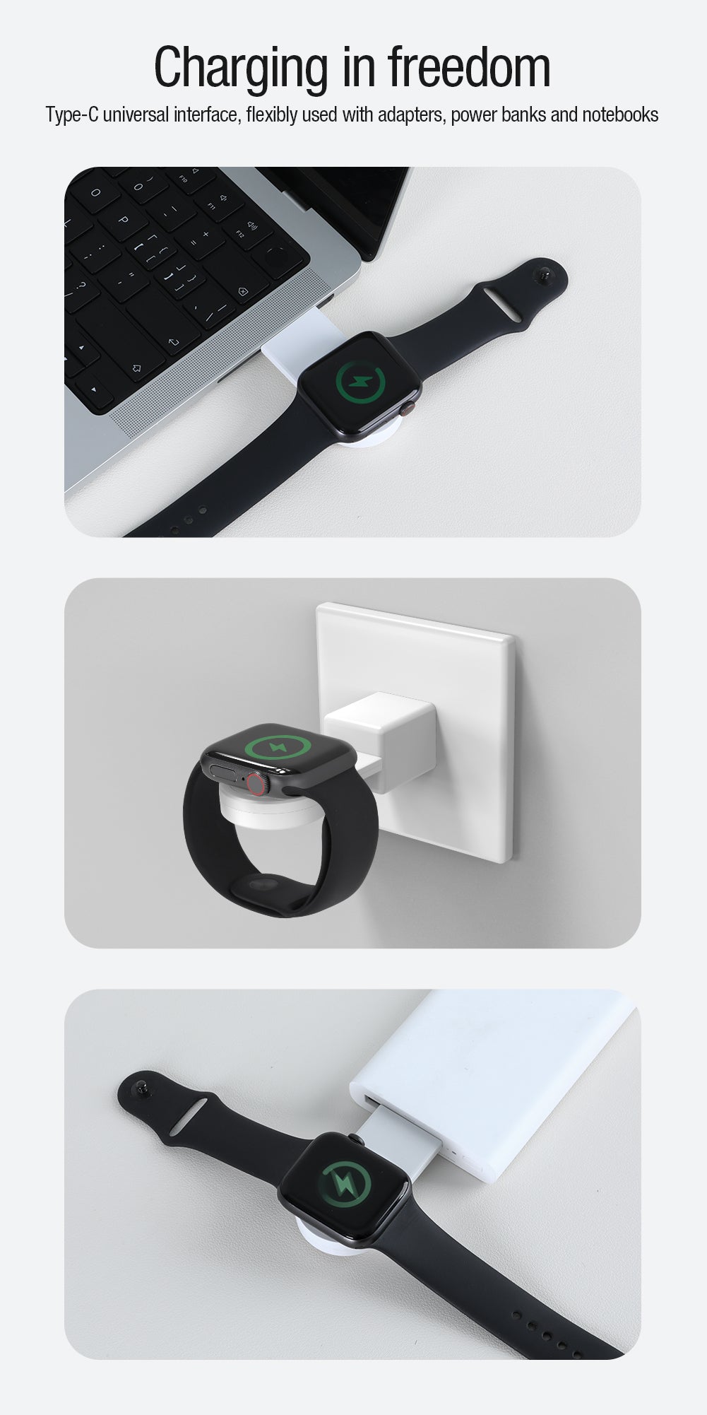 Nillkin Apple Watch MFi官方認證 磁吸無線充電器 超輕巧 適用於各款Apple Watch型號