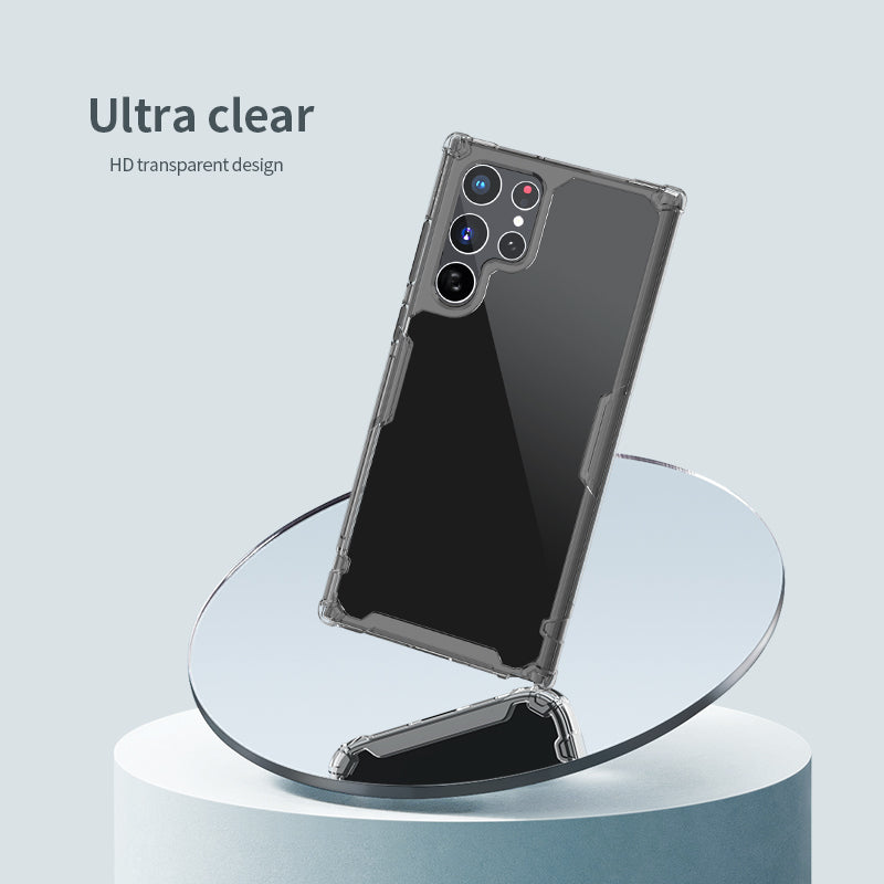 Nillkin 三星 S22 Ultra 四角氣囊/邊框加厚/TPU+亞克力背板防摔手機保護殼本色Pro系列