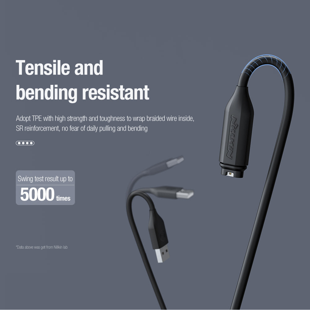 Nillkin GARMIN手錶專用充電/數據線 一米 強韌TPE線材SR加固 兼容性強(單裝/2條裝)