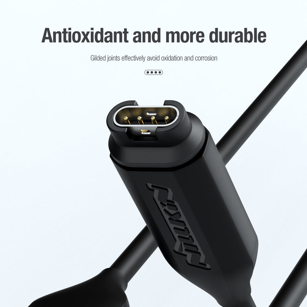Nillkin GARMIN手錶專用充電/數據線 一米 強韌TPE線材SR加固 兼容性強(單裝/2條裝)