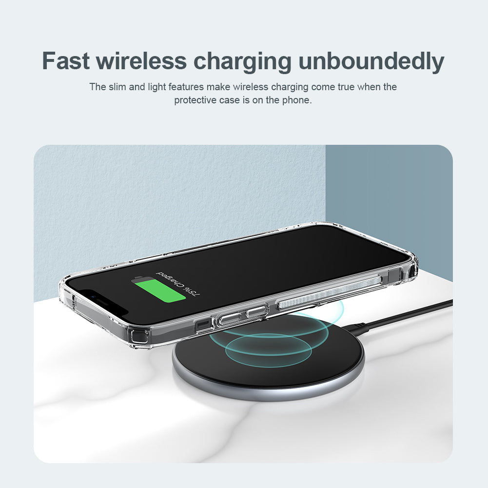 Nillkin iPhone 14 Plus 6.7" MagSafe Built-in Magnetic Function Four-corner Airbag Anti-slip TPU + Acrylic board Phone Case Nature Pro Series