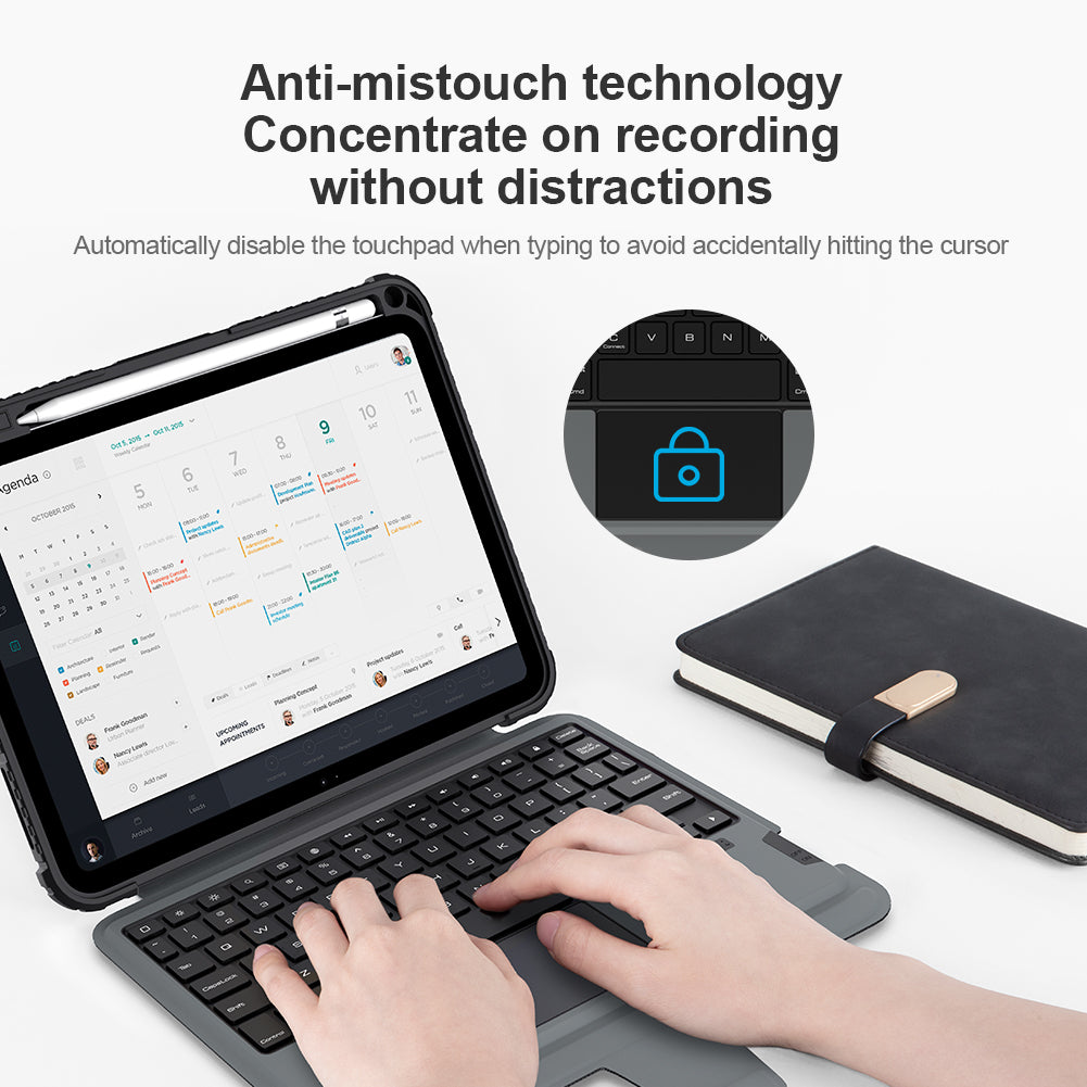Nillkin iPad系列 10.9"/11" 2合1藍牙鍵盤保護套 升級版智能觸控板 鏡頭保護蓋 多角度調教新悍能系列