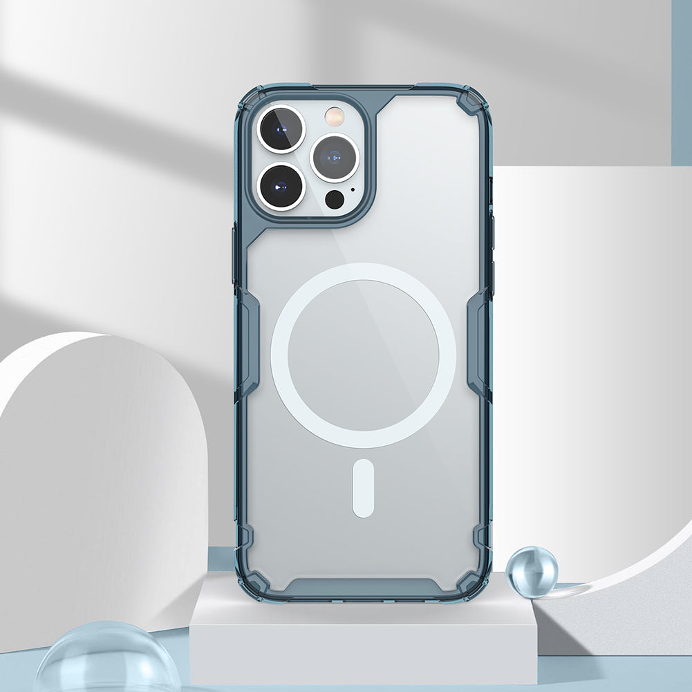 Nillkin iPhone 14 Pro Max 6.7" MagSafe內置磁吸四角氣囊邊框加厚TPU 亞克力背板防摔手機保護殼本色Pro系列