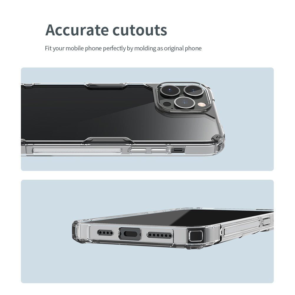 Nillkin iPhone 13 Series Four-corner Airbag Anti-slip TPU + Acrylic board Phone Case Nature Pro Series
