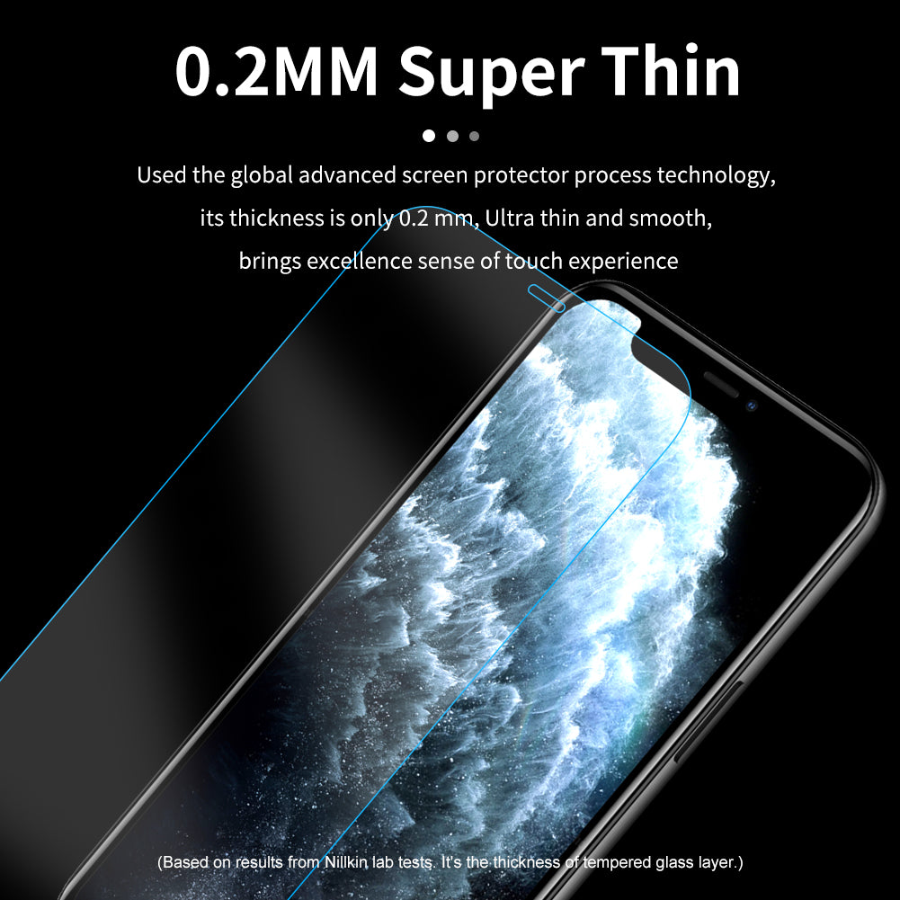 Nillkin iPhone 12 系列日本AGC玻璃 0.2mm 超薄 2.5D 9H HD高清防刮防指紋防炫光鋼化膜