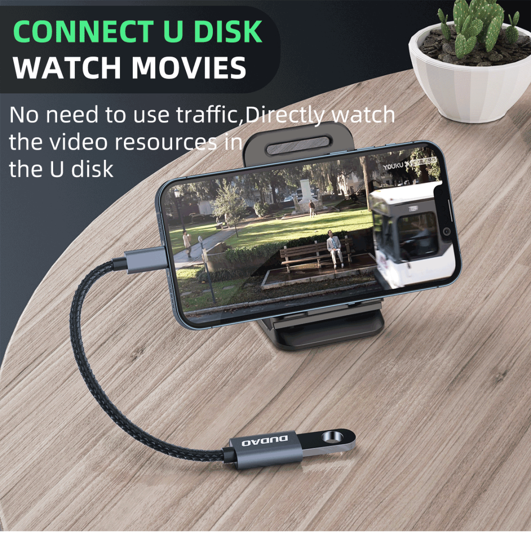 Dudao L15i Lightning轉USB OTG多功能轉接線 USB手指/遊對手制/無線鍵盤 多合一使用