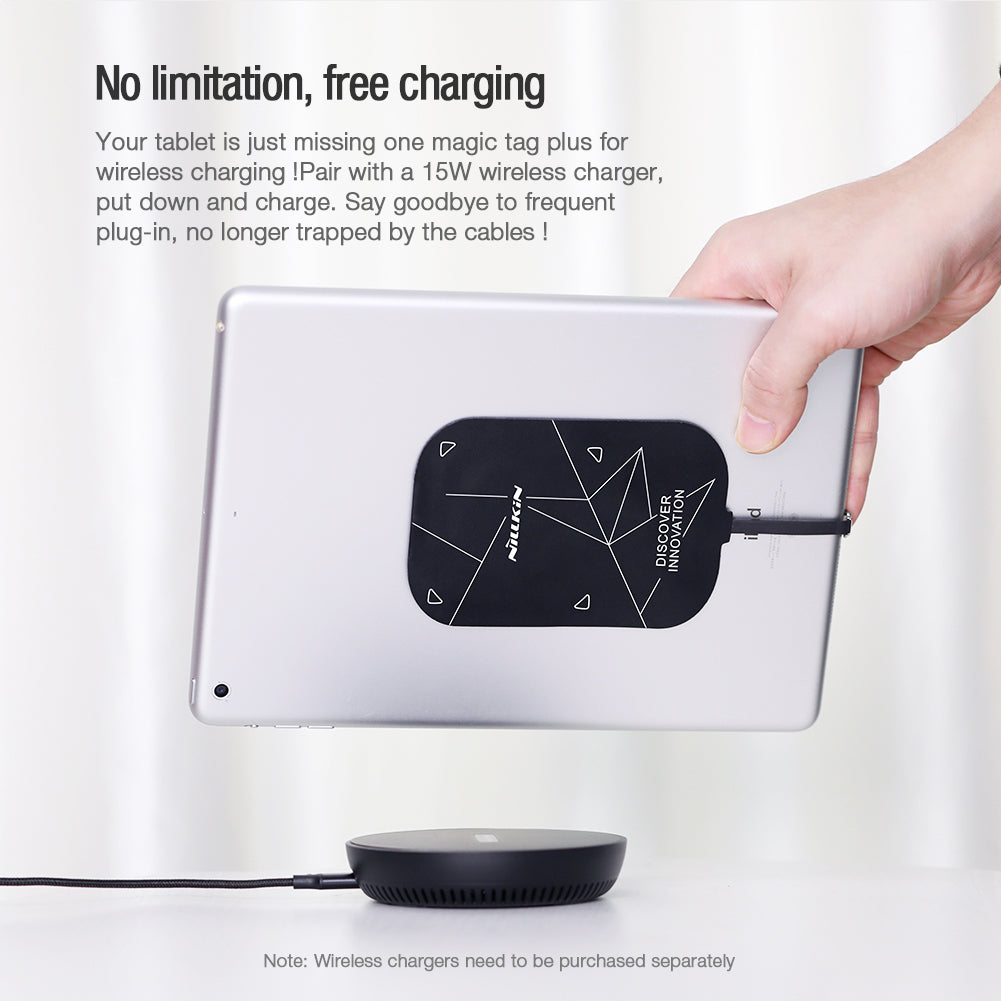 Nillkin Type C/Lightning 接口平板電腦/iPad pro 18/20/21/22無線充電接收器Qi 5V 2A 快充能量貼Plus