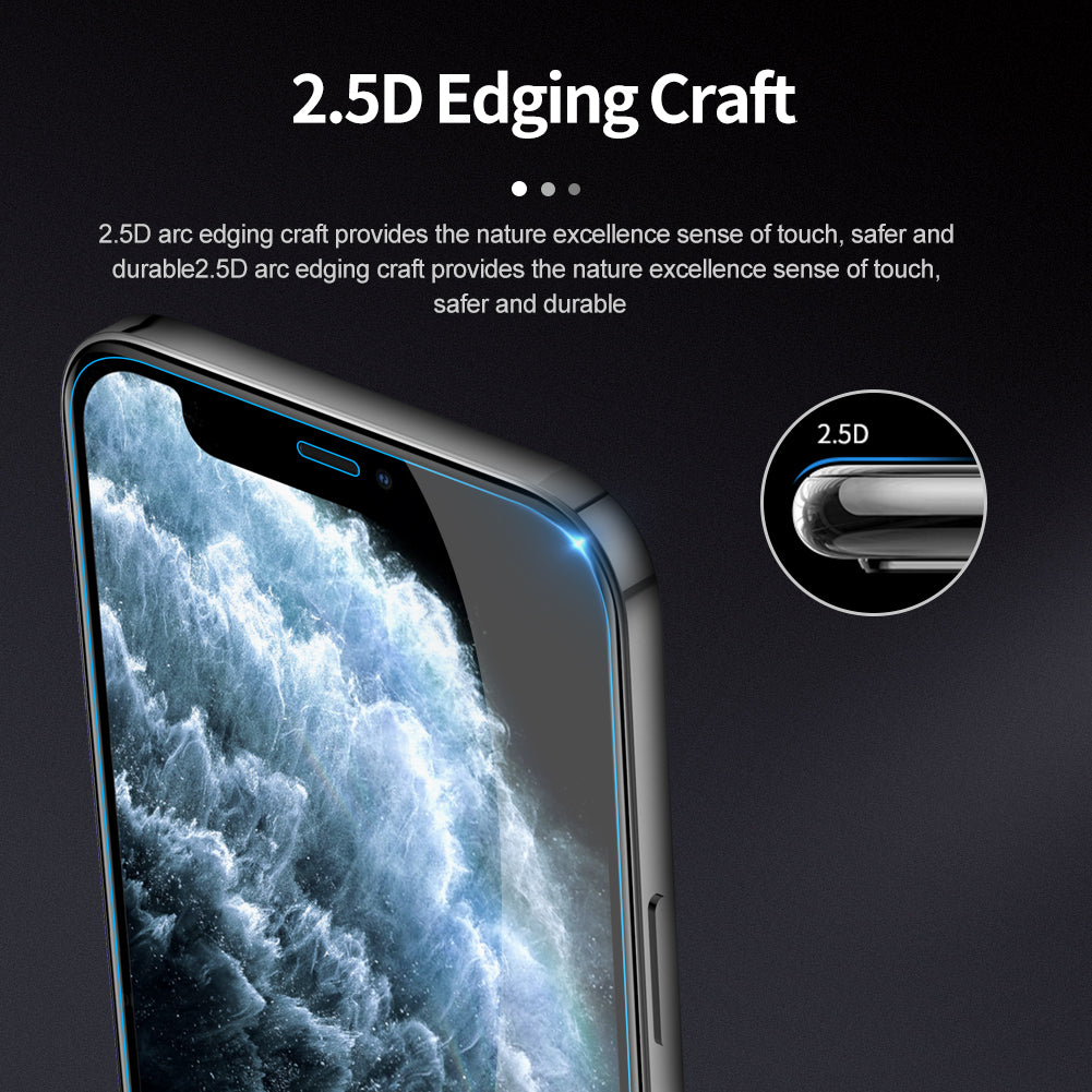 Nillkin iPhone 12 系列日本AGC玻璃 0.2mm 超薄 2.5D 9H HD高清防刮防指紋防炫光鋼化膜
