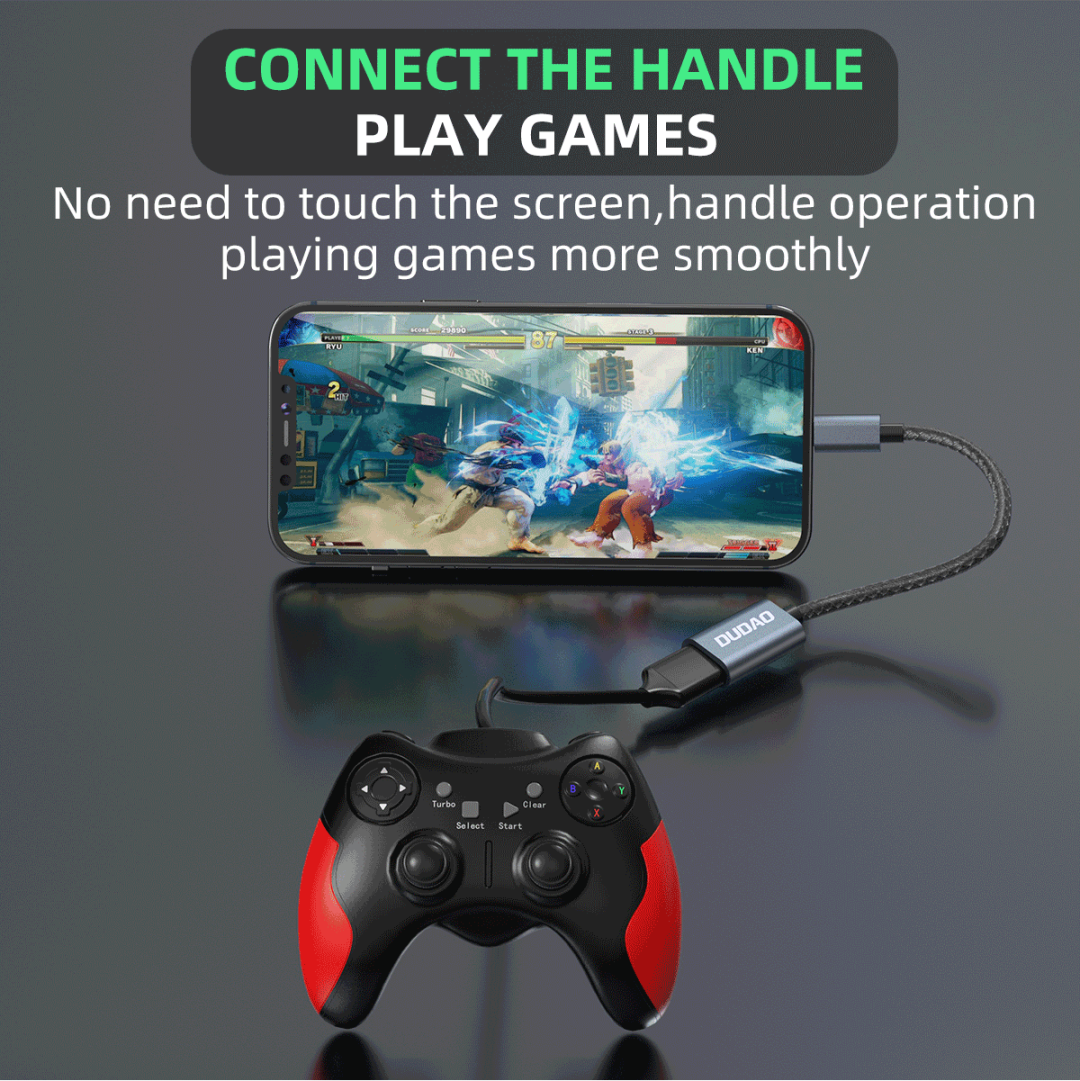 Dudao L15i Lightning轉USB OTG多功能轉接線 USB手指/遊對手制/無線鍵盤 多合一使用
