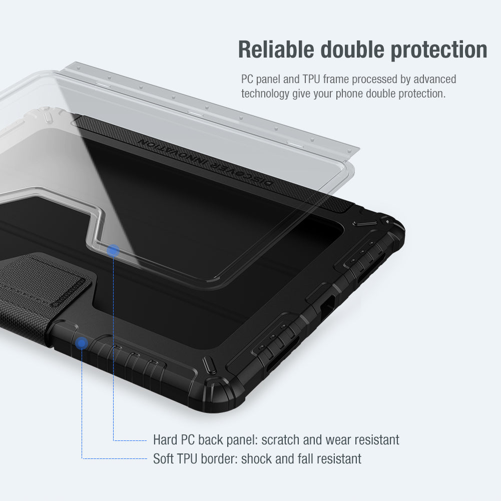 Nillkin iPad系列 10.9" - 12.9" 鏡頭滑蓋/內置筆槽/全覆蓋支架防撞保護套
