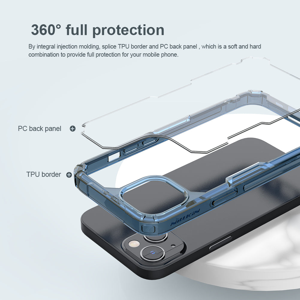 Nillkin iPhone 13 Series Four-corner Airbag Anti-slip TPU + Acrylic board Phone Case Nature Pro Series