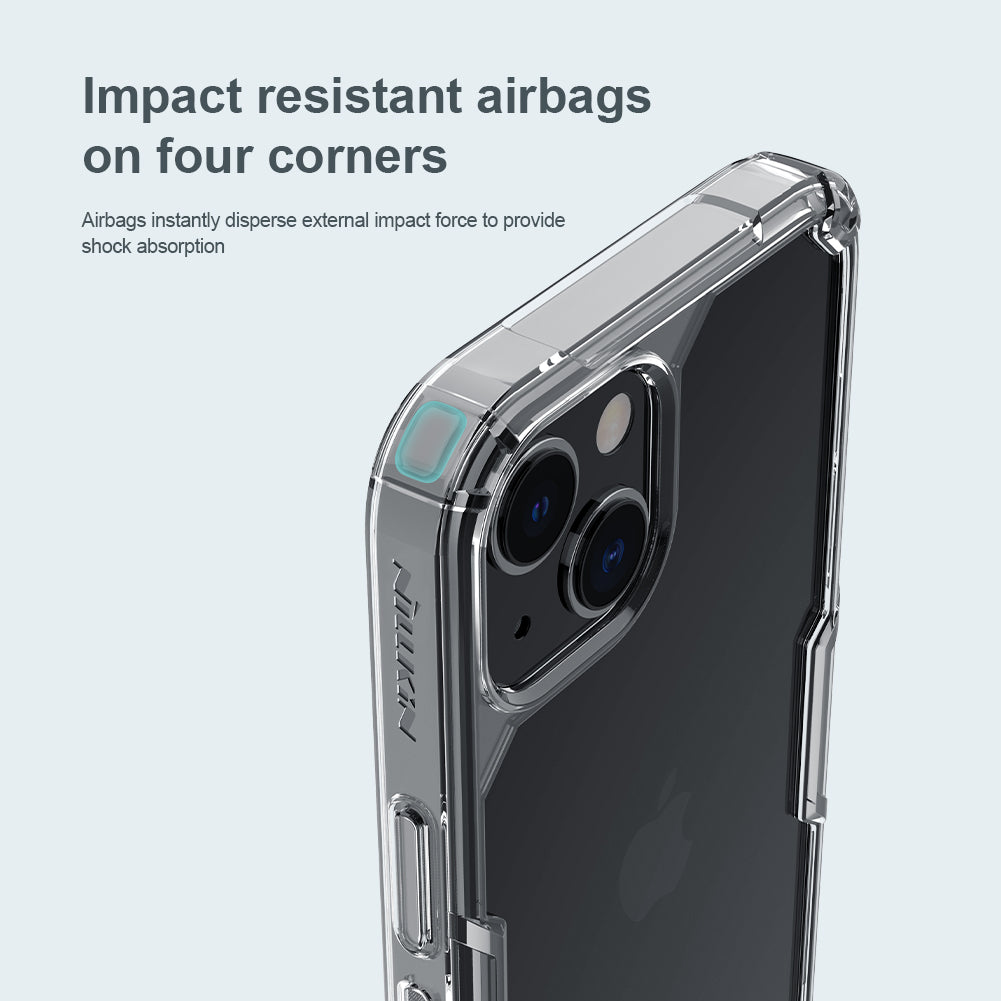 Nillkin iPhone 13 Series Four-corner Airbag Anti-slip TPU + Acrylic board Phone Case Nature Pro Series