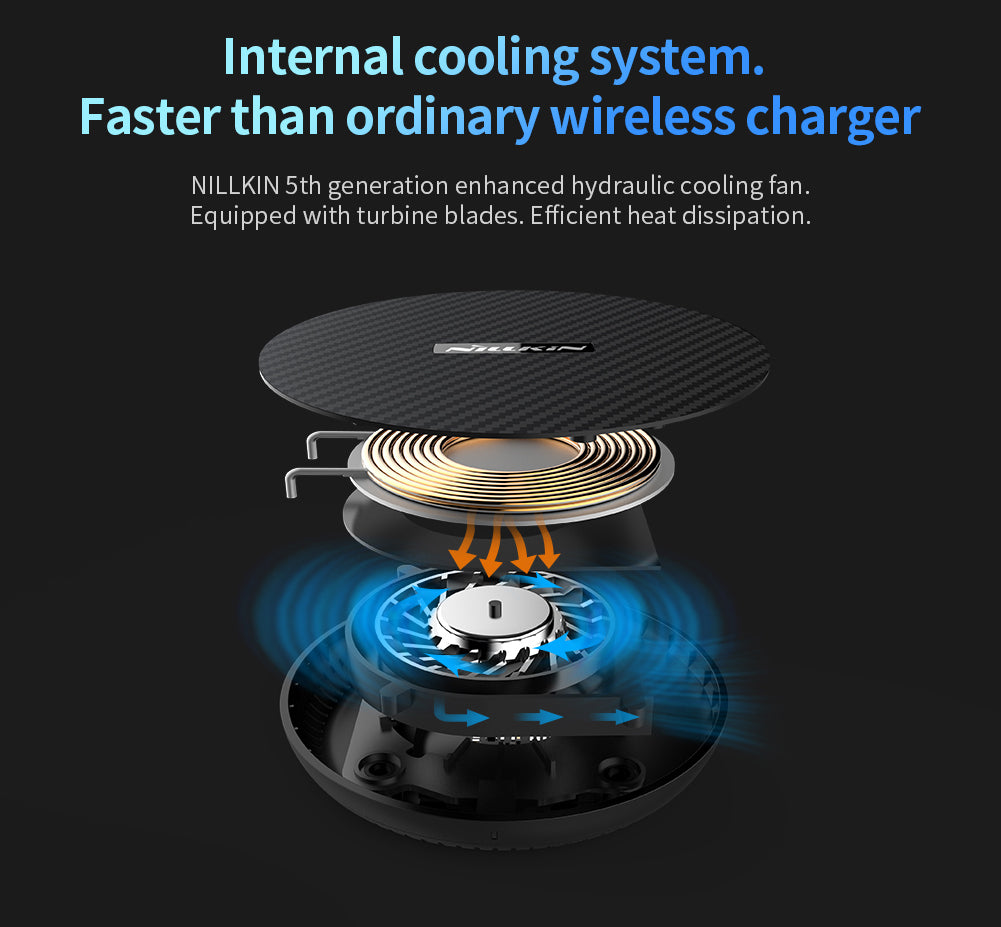 Nillkin 颶能15W快速無線充電器(尼龍面)