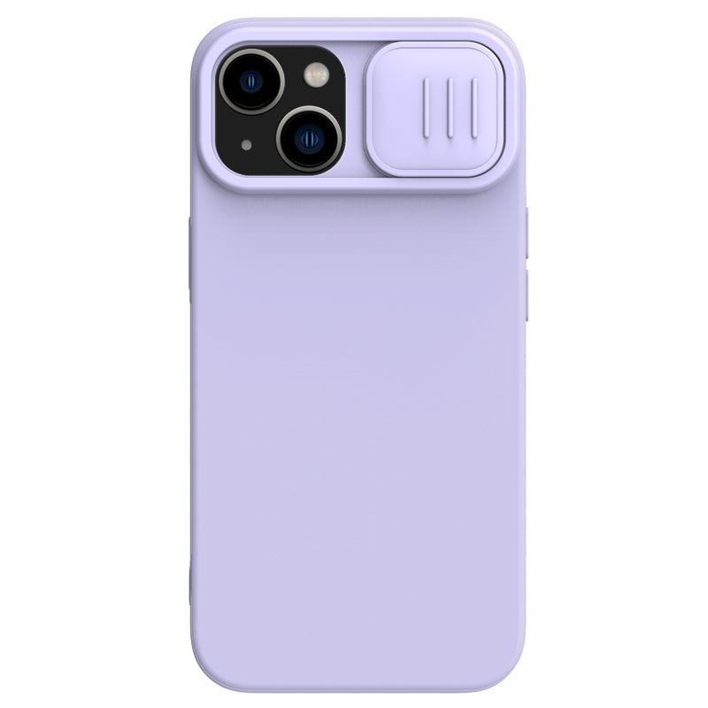 Nillkin iPhone 14 Plus 6.7" MagSafe內置磁吸液態硅膠鏡頭滑蓋手機保護殼潤鏡系列