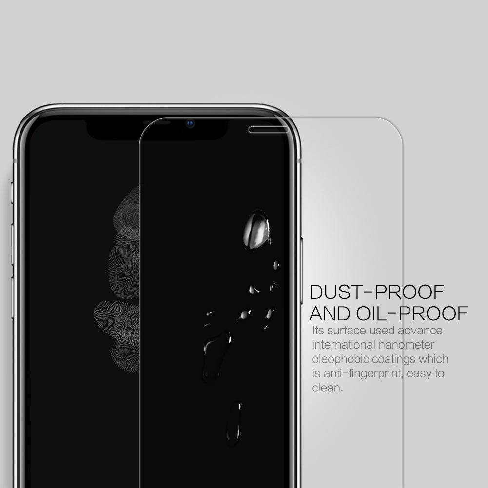 Nillkin iPhone 11/X 系列日本AGC玻璃 0.2mm 超薄 2.5D 9H HD高清防刮防指紋防炫光鋼化膜