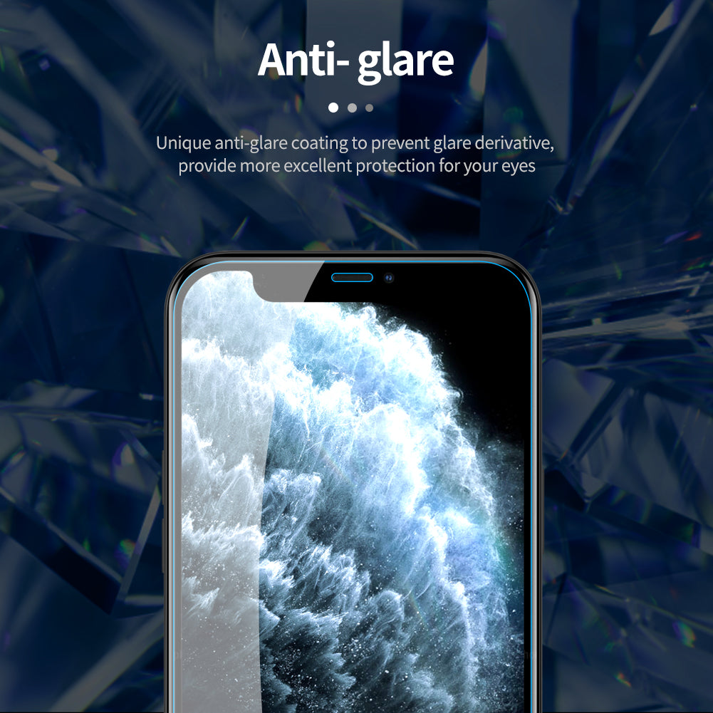 Nillkin iPhone 12 系列日本AGC玻璃 0.2mm 超薄 2.5D 9H HD高清防刮防指紋防炫光鋼化膜