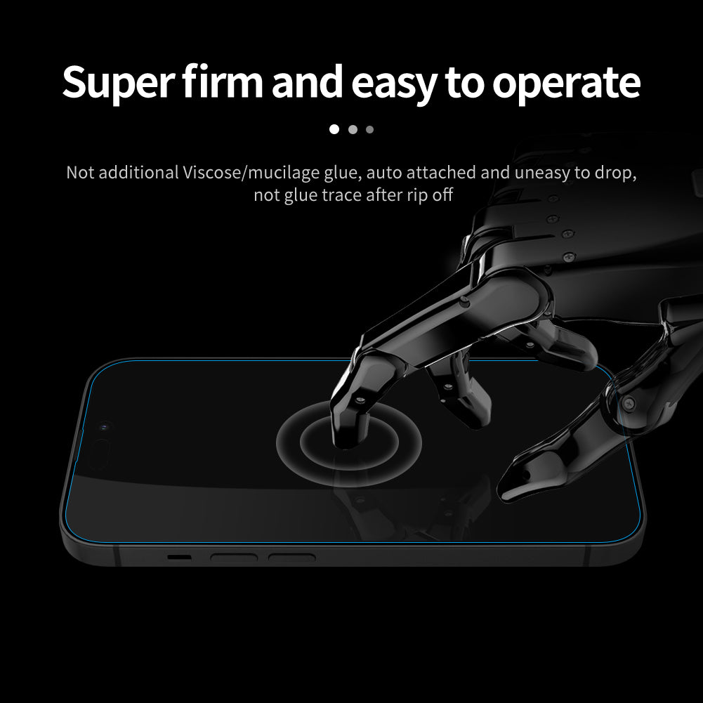 Nillkin iPhone 13/14 系列 日本AGC玻璃 0.2mm 超薄 2.5D 9H HD高清防刮防指紋防炫光鋼化玻璃屏幕保護貼
