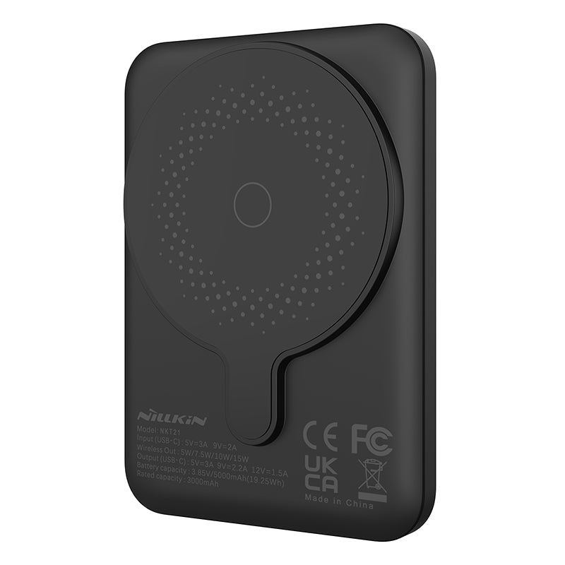 Nillkin 雙向磁吸無線充電移動電源 5000mAh 有線和無線雙模式充電 同時可充2部手機 小磁石系列