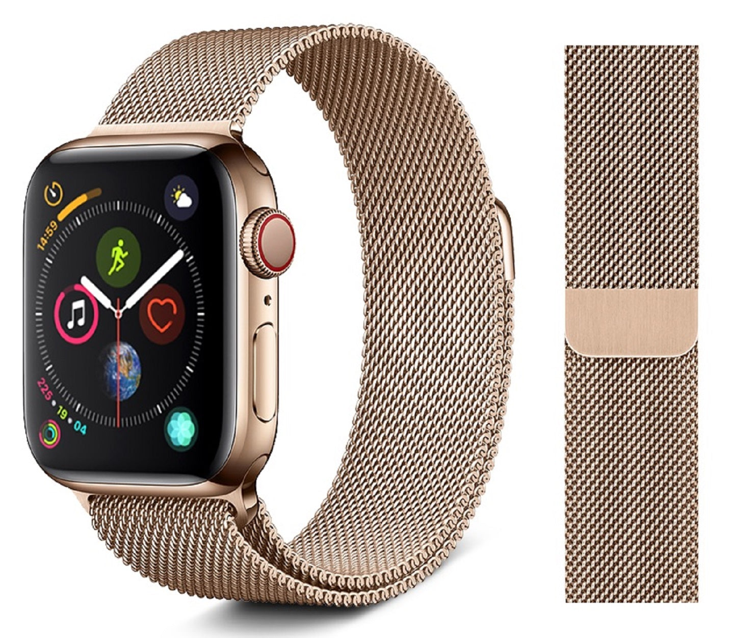 VPG 不銹鋼織網磁吸回環式Apple Watch 錶帶 全系列適用 (3色)