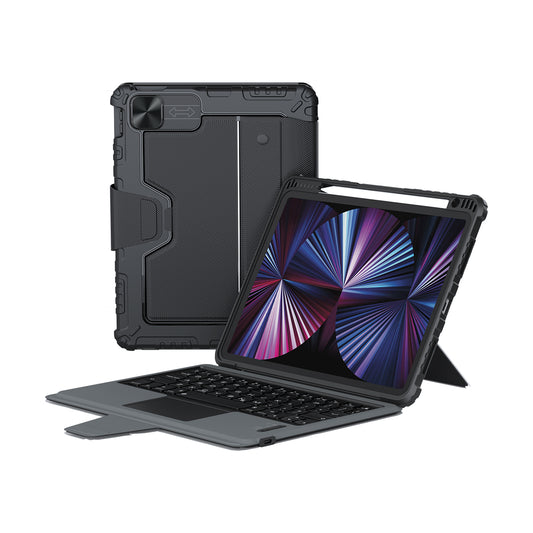 Nillkin iPad系列 10.9"/11" 2合1藍牙鍵盤保護套 升級版智能觸控板 鏡頭保護蓋 多角度調教新悍能系列