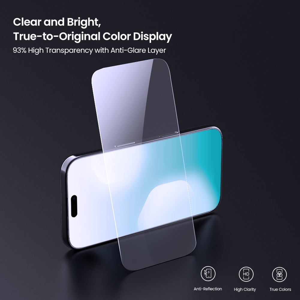 Nillkin iPhone 17 系列二次強化高鋁玻璃 0.2mm 2.5D HD高清防刮防指紋防炫光鋼化玻璃屏幕保護貼