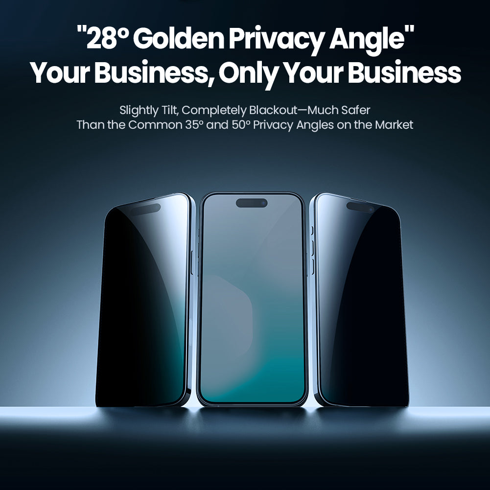 Nillkin iPhone 17 系列二次強化高鋁玻璃防偷窺防刮防指紋防炫光2.5D HD高清鋼化玻璃屏幕保護貼 附貼膜神器