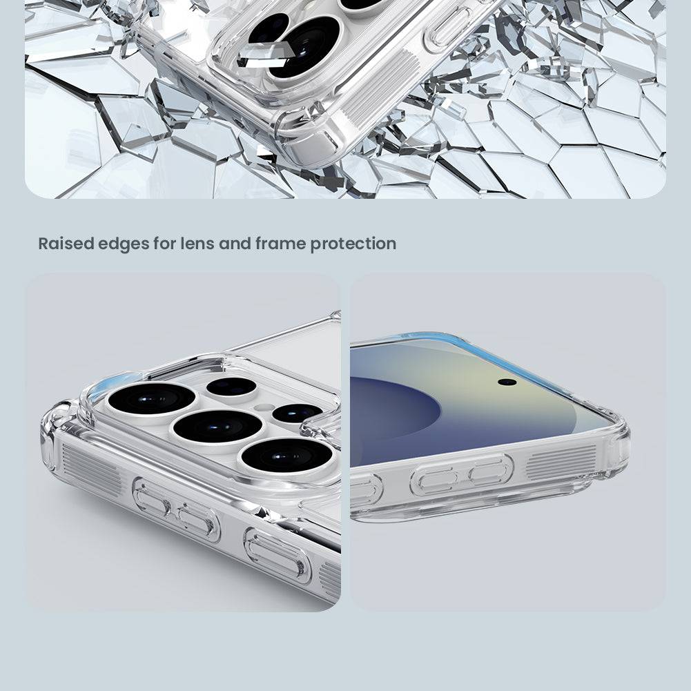 Nillkin Samsung S26 Series Built-in Magnetic Function, Four-corner Airbag, Anti-slip TPU + Acrylic board Phone Case Nature Pro Series