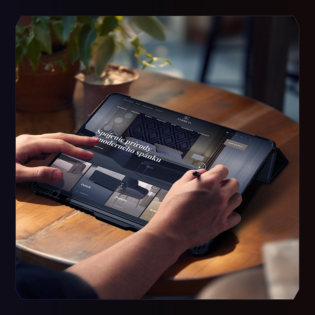 Nillkin iPad Pro 13" 2024 鏡頭滑蓋/內置筆槽/多角度折叠支架/防撞保護套