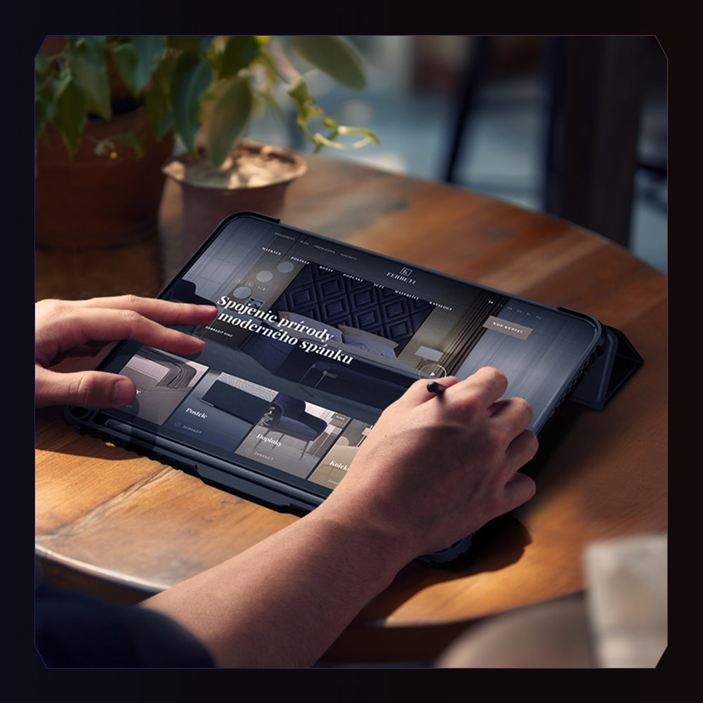 Nillkin iPad Pro 11" 2024 鏡頭滑蓋/內置筆槽/多角度折叠支架/防撞保護套