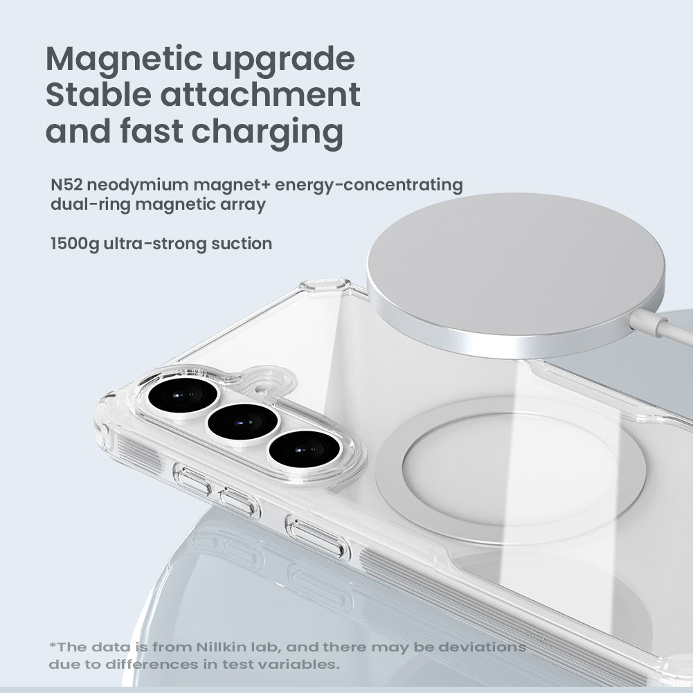 Nillkin Samsung S26 Series Built-in Magnetic Function, Four-corner Airbag, Anti-slip TPU + Acrylic board Phone Case Nature Pro Series