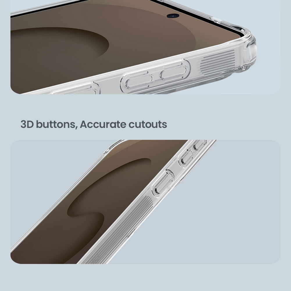 Nillkin Samsung S26 Series Built-in Magnetic Function, Four-corner Airbag, Anti-slip TPU + Acrylic board Phone Case Nature Pro Series